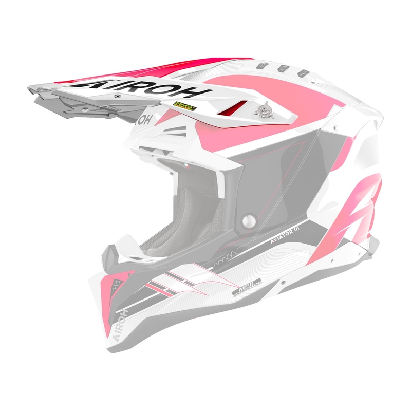 Kypärän visiiri Airoh Aviator Saber punainen matta