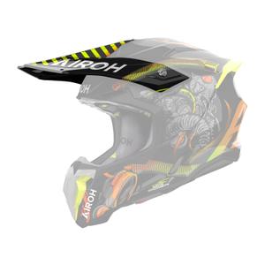 Kypärän visiiri Airoh Twist 3 Toxic musta-keltainen kiiltävä