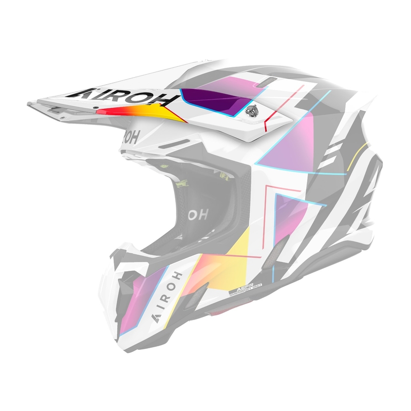 Kypärävisiiri Airoh Twist 3 Rainbow kiiltävä kypärään