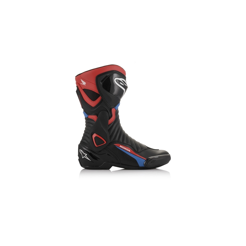 Alpinestars S-MX 6 Honda Collection Musta-punainen-sininen-valkoinen Moottoripyöräilykengät