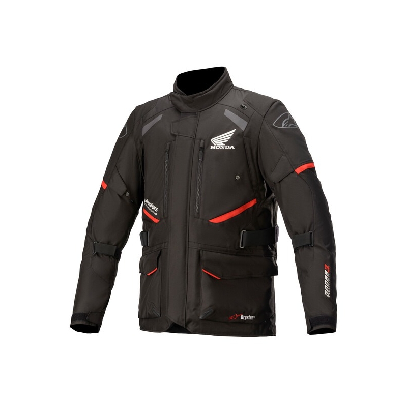 Moottoripyöräily takki Alpinestars Andes Drystar TECH-AIR 5 yhteensopiva Honda Collection musta-punainen
