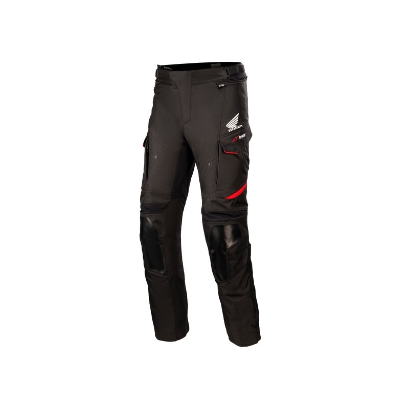 Alpinestars Andes Drystar Honda Collection Musta ja punainen moottoripyöräilyhousut