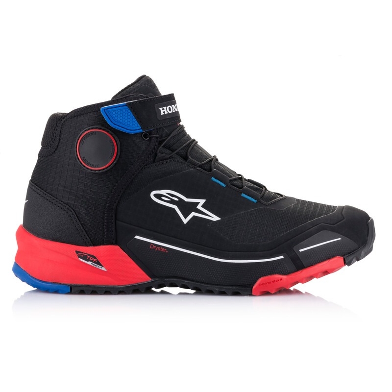 Alpinestars CR-X Drystar Honda Collection Musta-Punainen-Sininen Moottoripyöräilykengät