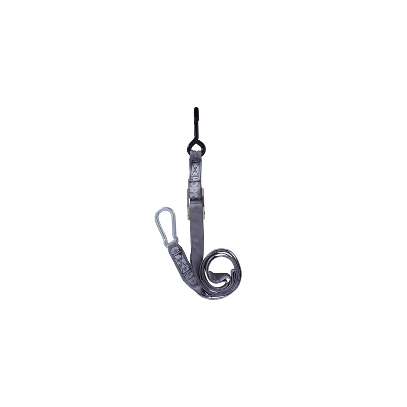 Säädettävät ja vahvistetut Oxford Carabiner -hihnat 25 mm harmaa
