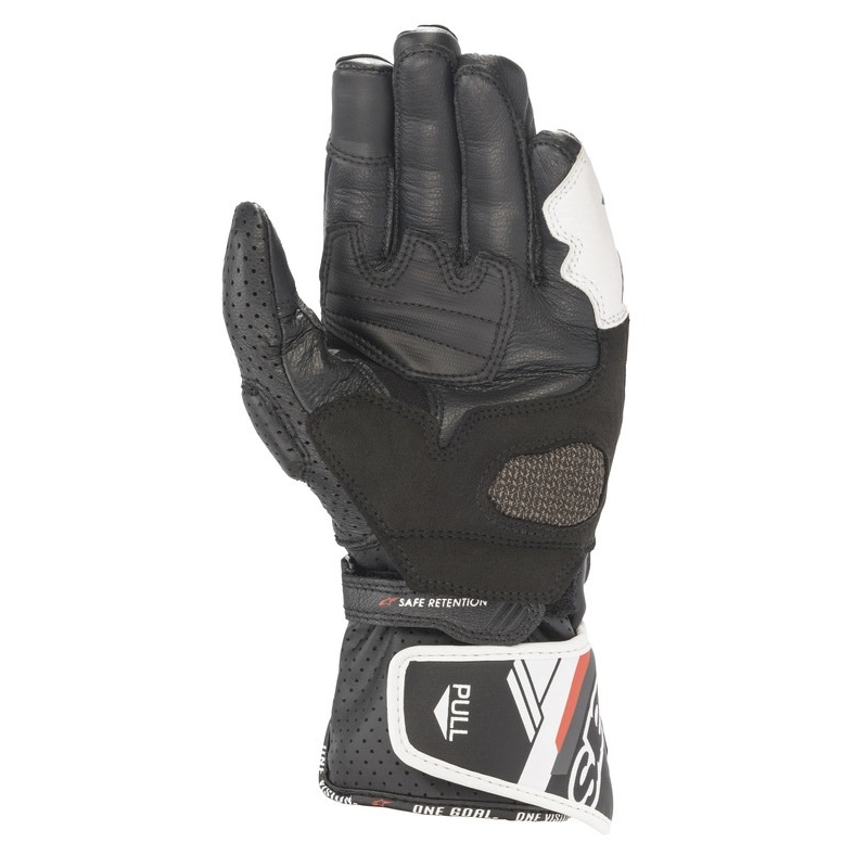 Alpinestars SP-8 naisten moottoripyöräilyhanskat mustavalkoiset