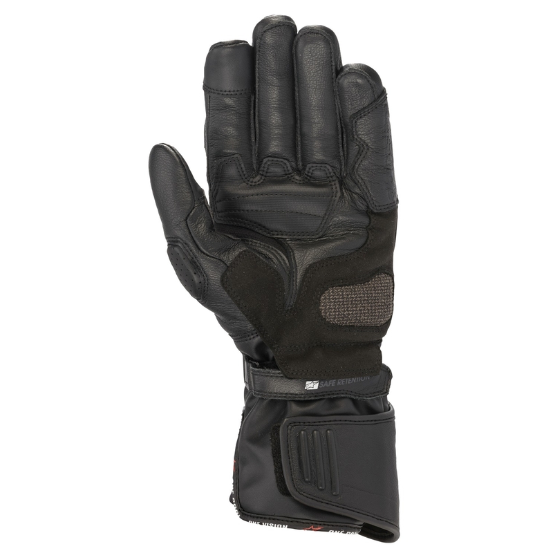 Alpinestars SP-8 HDRY mustat moottoripyöräilykäsineet