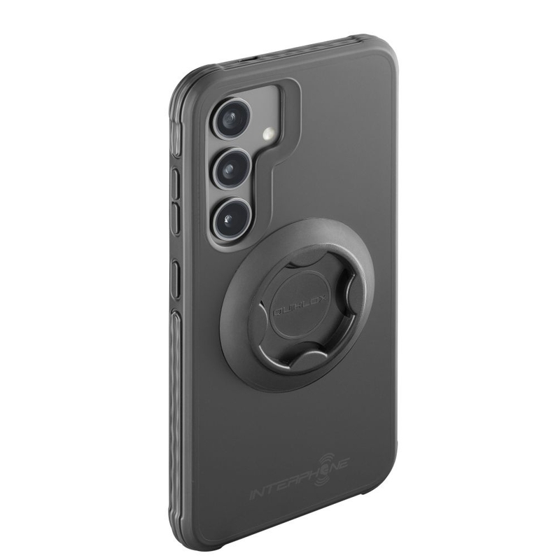 Suojakuori Interphone QUIKLOX Tetraforce Samsung Galaxy S24 Plus -puhelimelle musta
