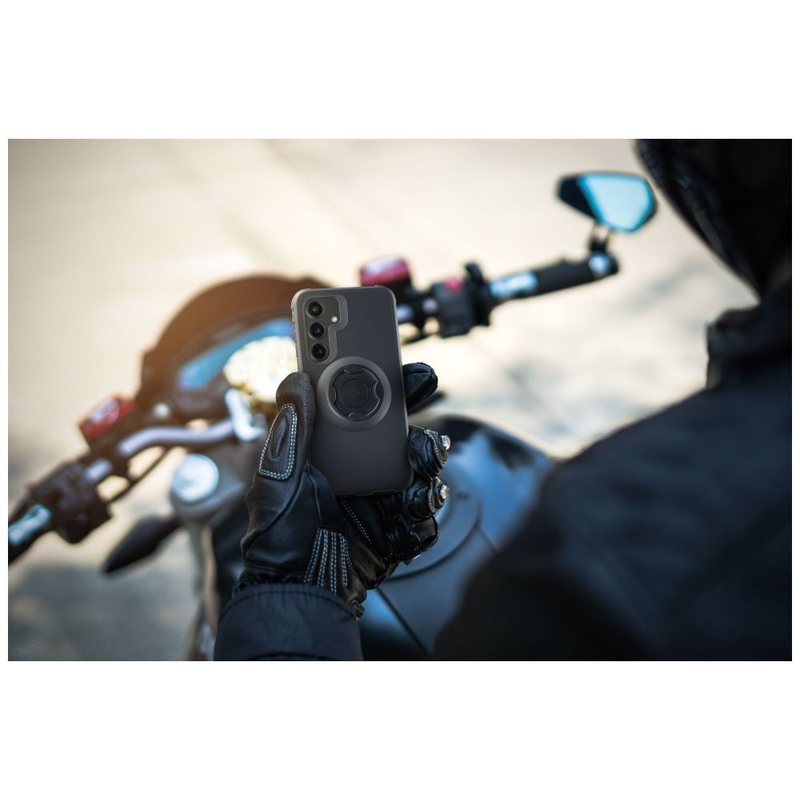 Suojakuori Interphone QUIKLOX Tetraforce Samsung Galaxy S24 Plus -puhelimelle musta