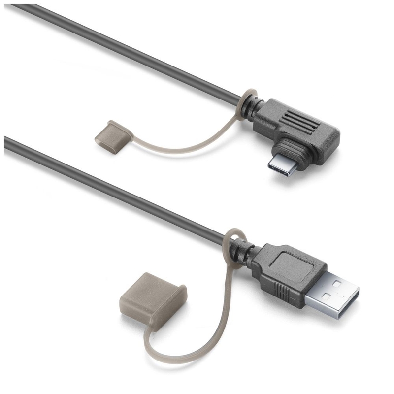 Virtakaapeli Interphone Ridesync USB-C/USB-A -laitteelle