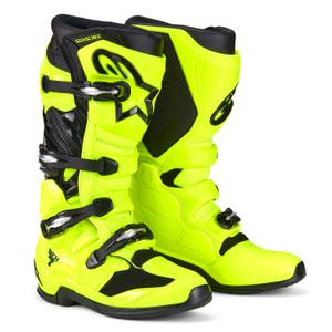 Alpinestars Tech 7 fluo kelta-musta moottoripyöräsaappaat