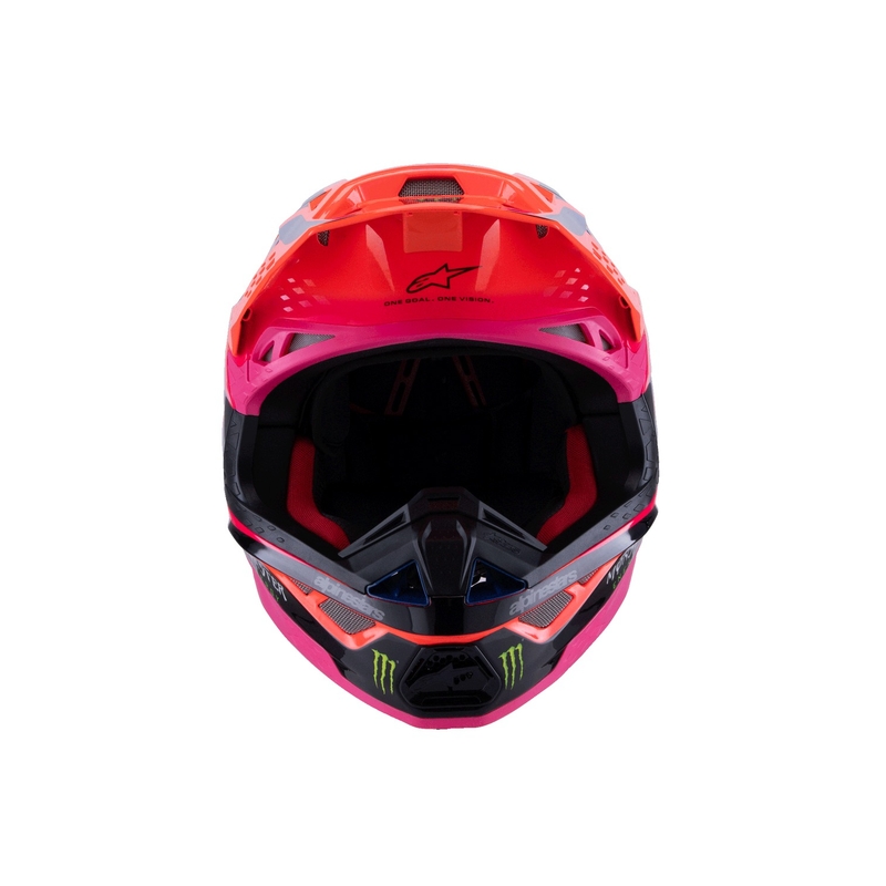 Alpinestars Supertech S-M10 motocross kypärä HAIDEN DEEGAN fluo oranssi-violetti-pink-vihreä