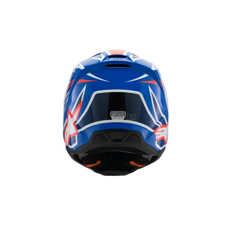 Alpinestars S-M3 WURX Sininen-punainen-valko-musta lasten motocross kypärä