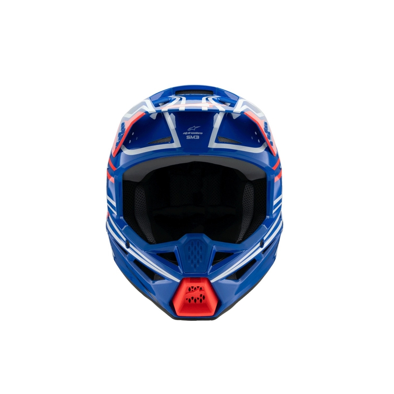 Alpinestars S-M3 WURX Sininen-punainen-valko-musta lasten motocross kypärä