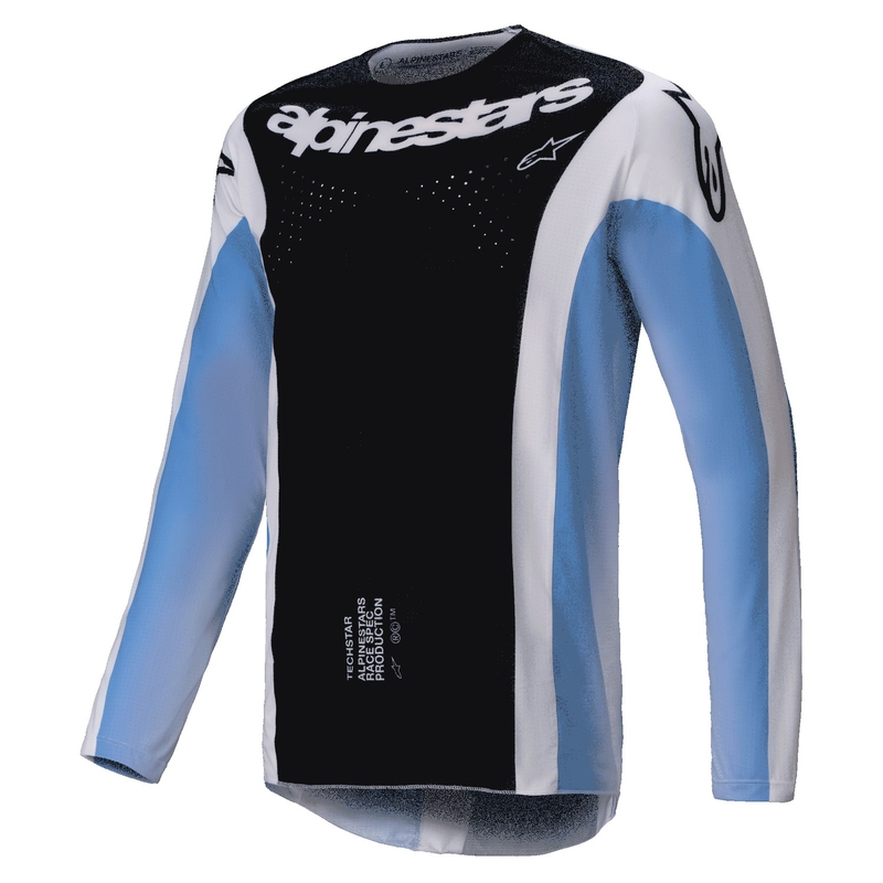 Motokrosový dres Alpinestars Techstar Melt černo-modrý