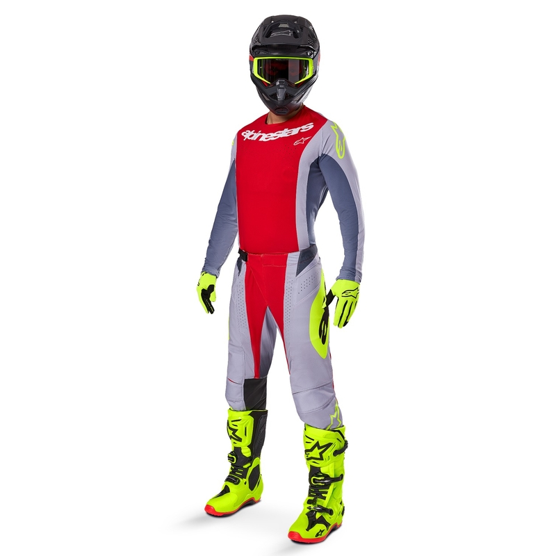 Alpinestars Techstar Melt motocross trikoo punainen-harmaa