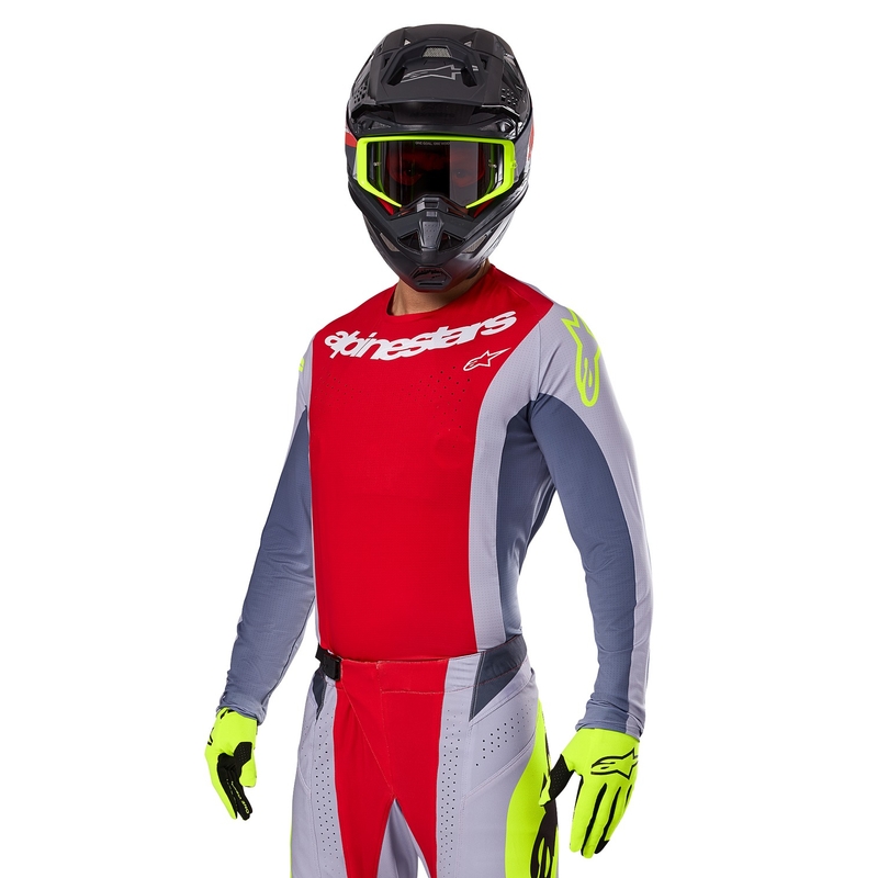 Alpinestars Techstar Melt motocross trikoo punainen-harmaa