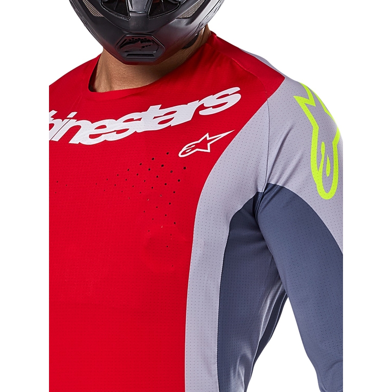 Alpinestars Techstar Melt motocross trikoo punainen-harmaa