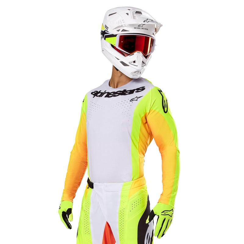 Alpinestars Techstar Melt Motocross Jersey keltainen ja musta