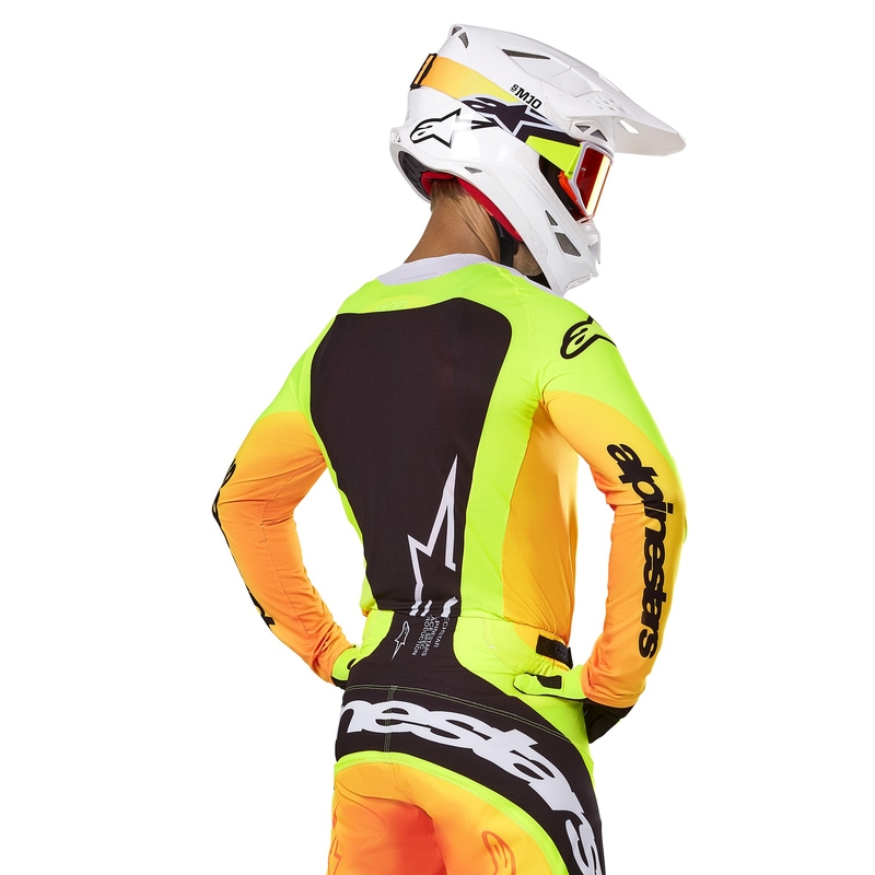 Alpinestars Techstar Melt Motocross Jersey keltainen ja musta