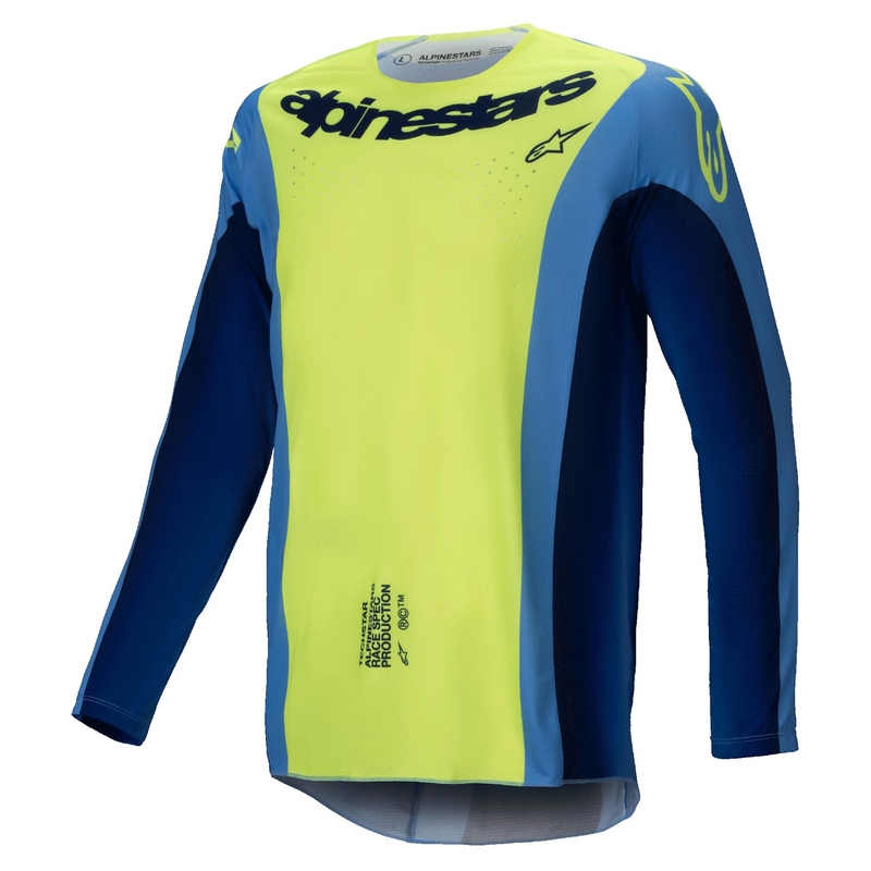 Alpinestars Techstar Melt fluo keltainen-sininen motocross paita