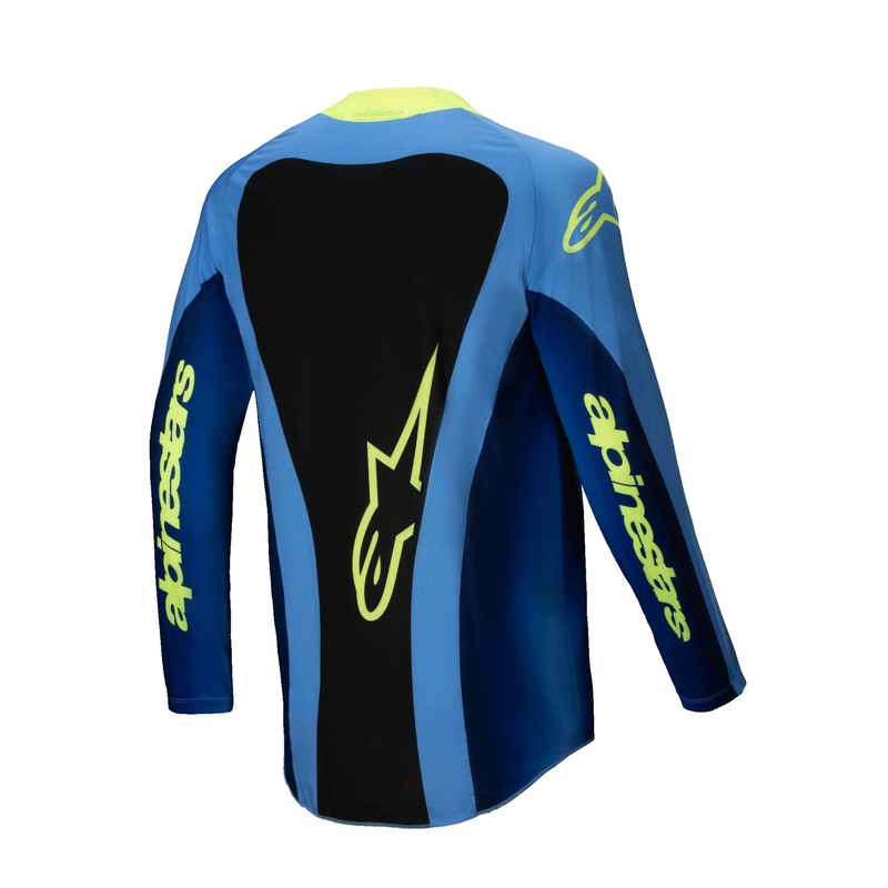 Alpinestars Techstar Melt fluo keltainen-sininen motocross paita
