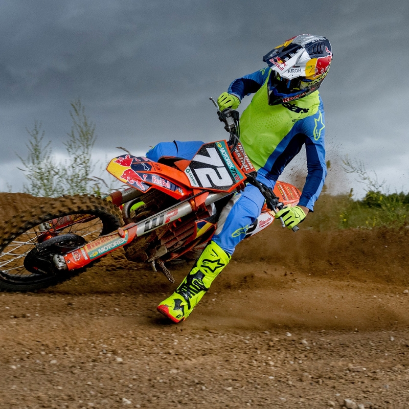 Alpinestars Techstar Melt fluo keltainen-sininen motocross paita