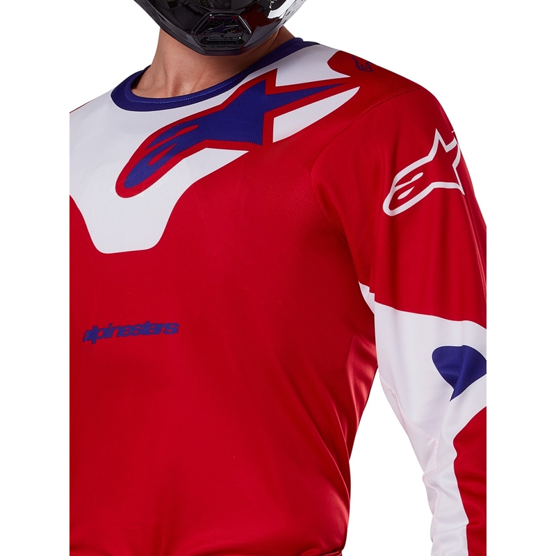 Alpinestars Racer Veil motocross paita punainen ja valkoinen