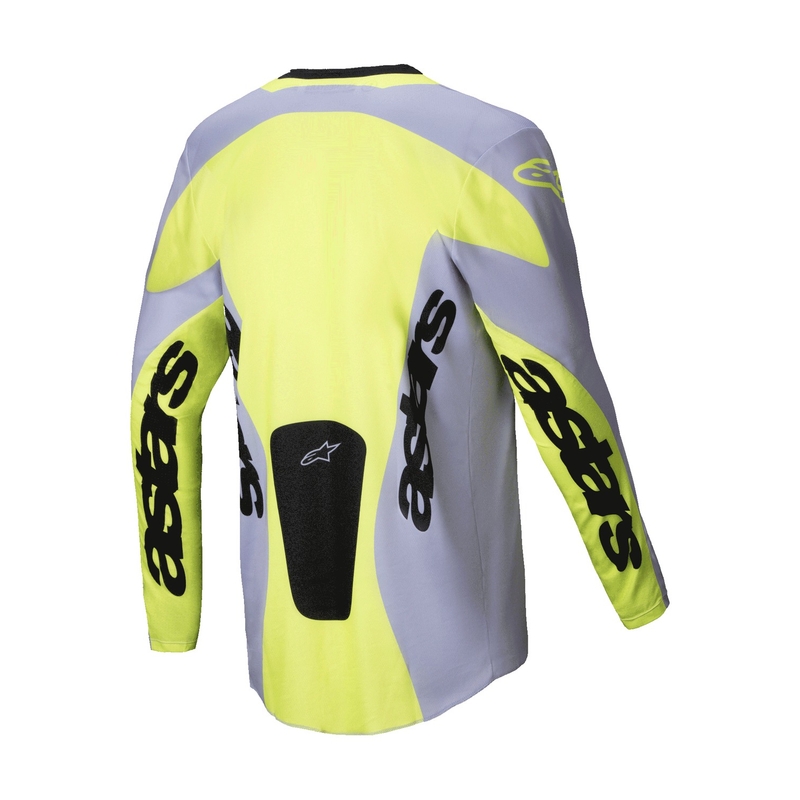 Alpinestars Racer Veil motocross paita harmaa-fluo keltainen