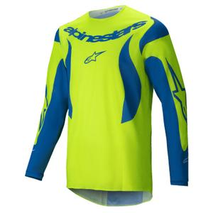 Alpinestars Fluid Haul motocross trikoo fluo keltainen-sininen