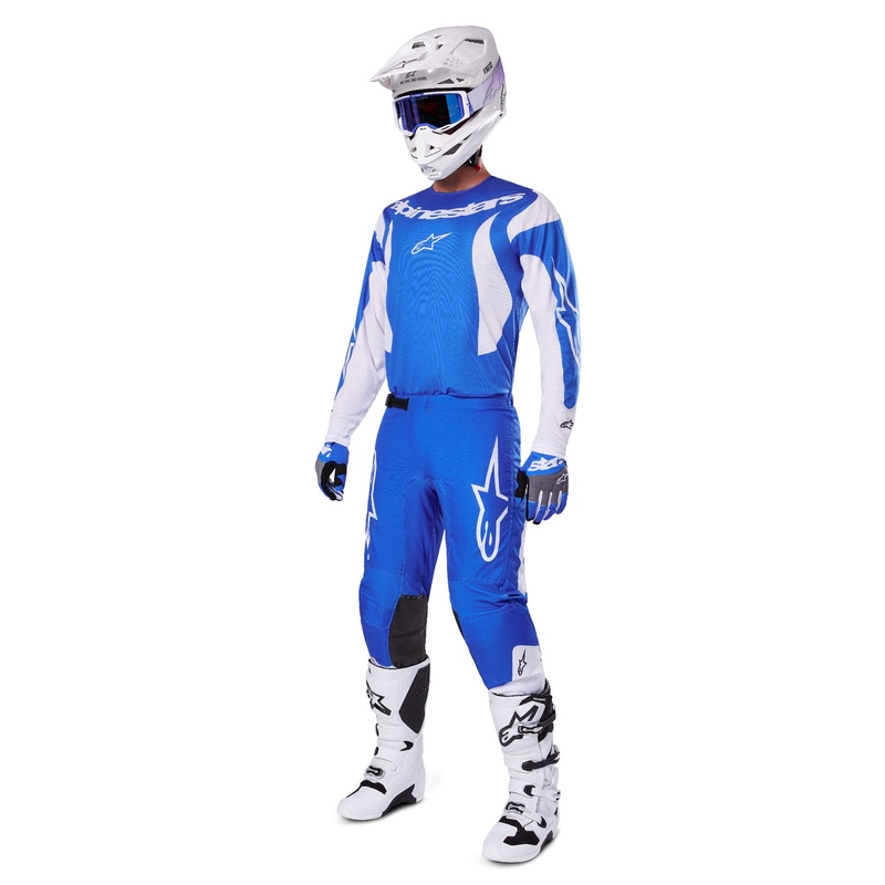Alpinestars Fluid Haul motocross paita sininen ja valkoinen