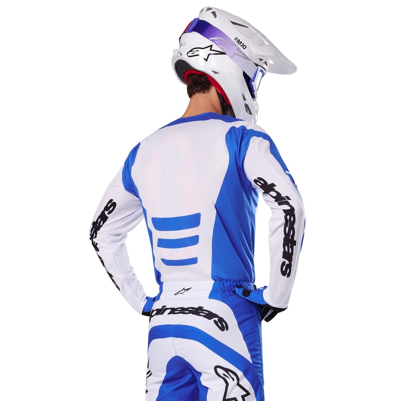 Alpinestars Fluid Haul motocross paita sininen ja valkoinen