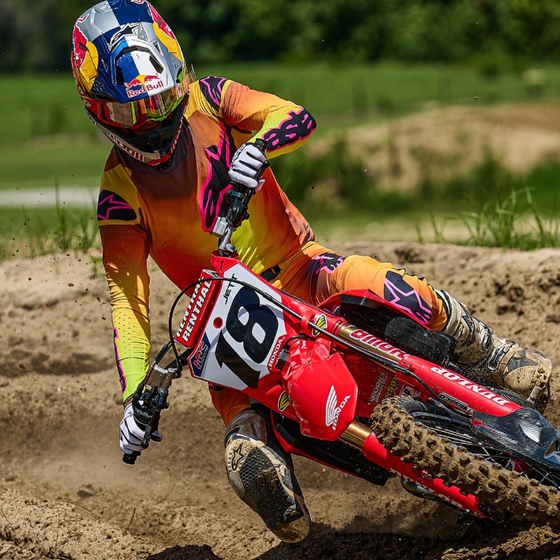 Motocross pelipaita Alpinestars Supertech Lipan kelta-vaaleanpunainen