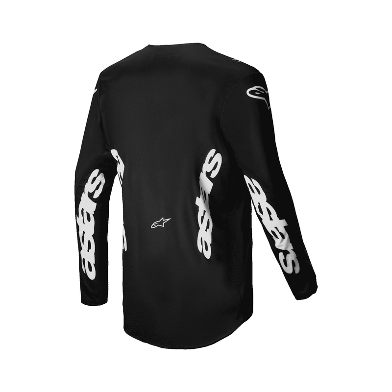 Alpinestars Racer Graphite motocross paita musta ja harmaa