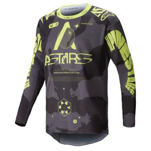 Alpinestars Racer Hollow tumma camo-fluo keltainen motocross trikoo