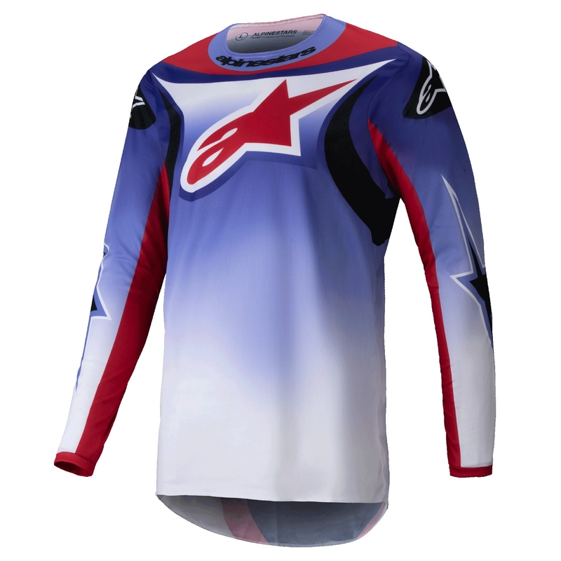 Alpinestars Fluid Wurx fluo violetti-punainen motocross paita