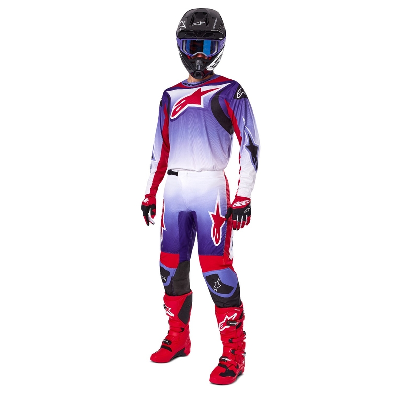 Alpinestars Fluid Wurx fluo violetti-punainen motocross paita