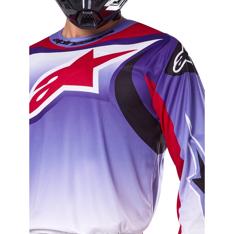 Alpinestars Fluid Wurx fluo violetti-punainen motocross paita