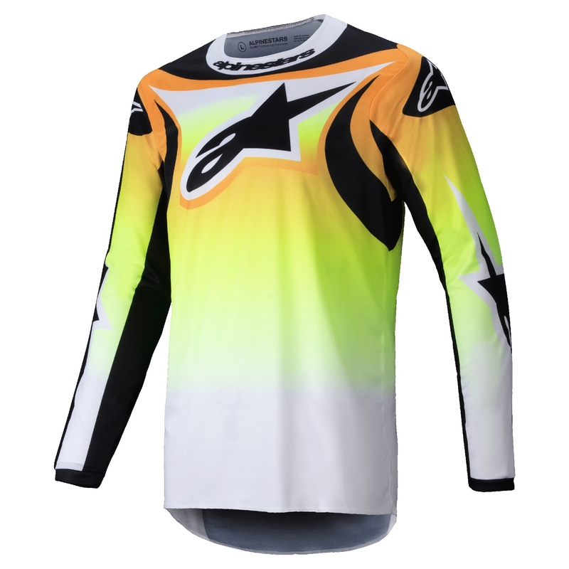 Alpinestars Fluid Wurx Motocross Jersey keltainen ja musta