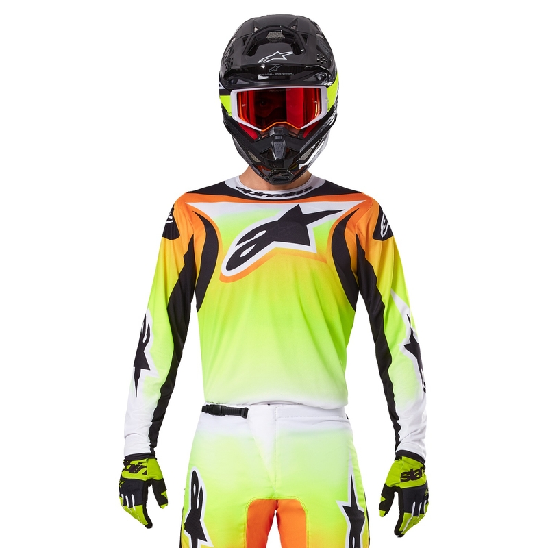 Alpinestars Fluid Wurx Motocross Jersey keltainen ja musta