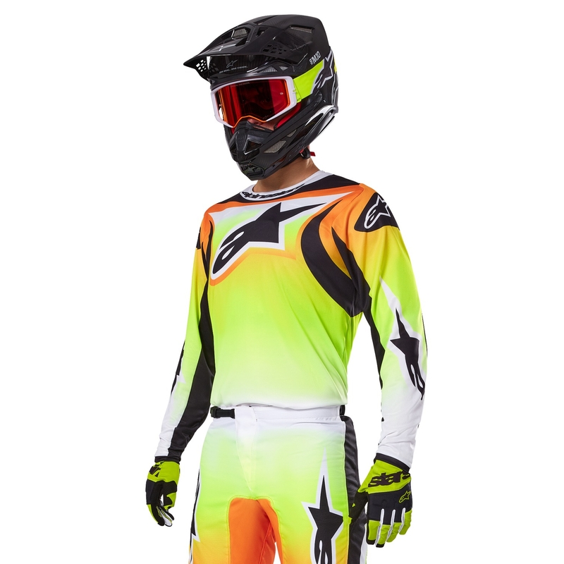 Alpinestars Fluid Wurx Motocross Jersey keltainen ja musta