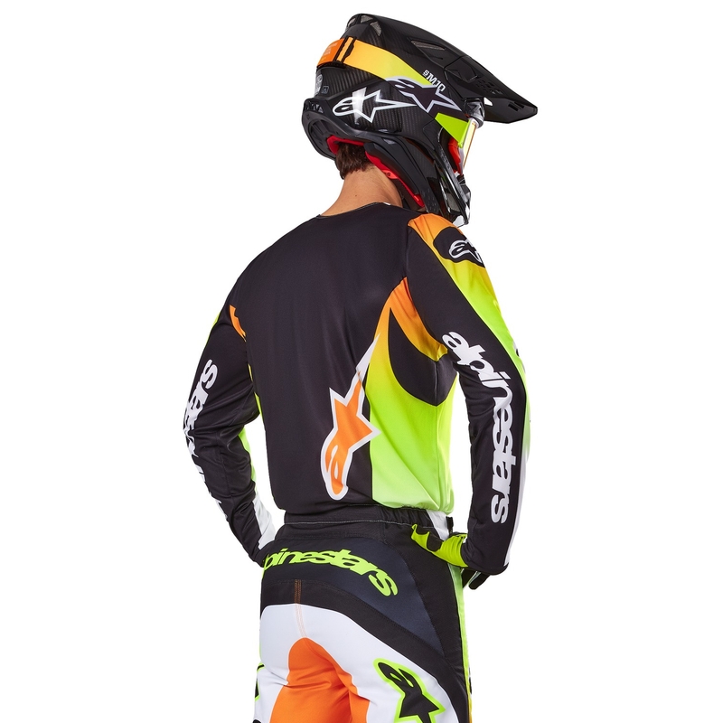 Alpinestars Fluid Wurx Motocross Jersey keltainen ja musta