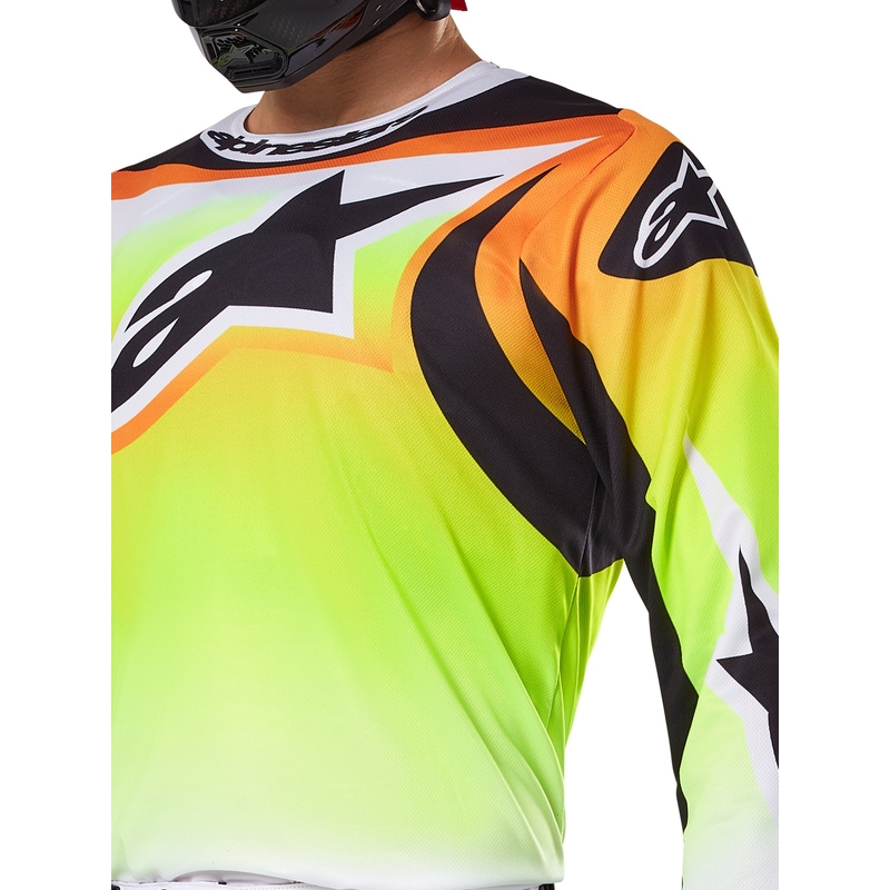 Alpinestars Fluid Wurx Motocross Jersey keltainen ja musta