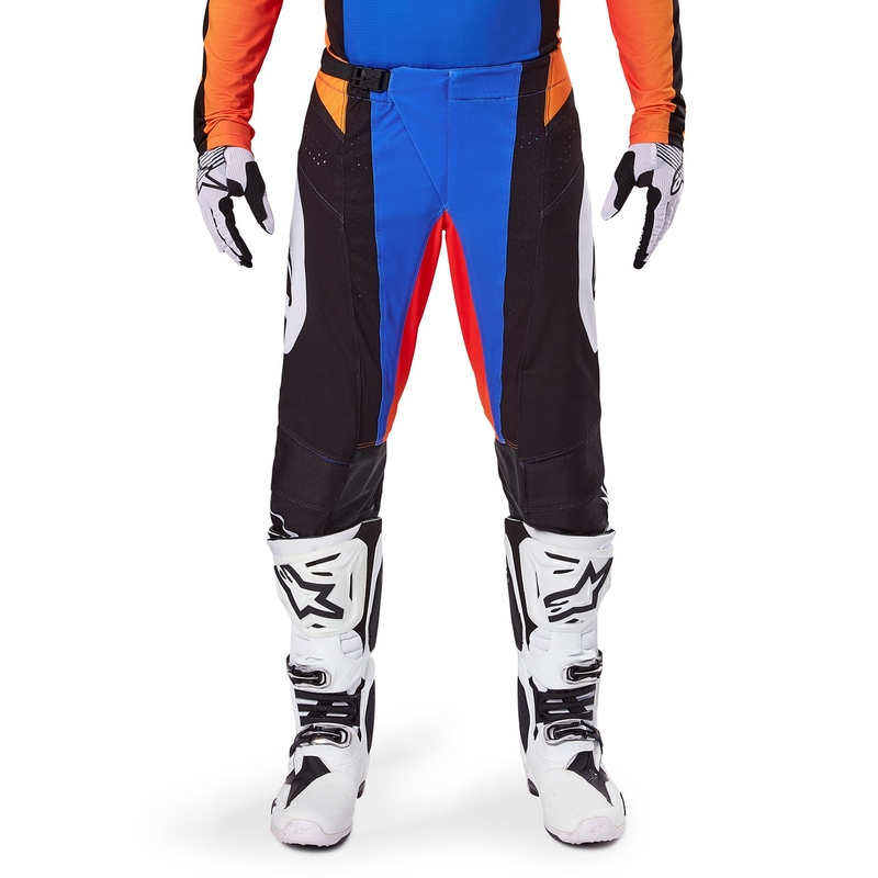 Alpinestars Techstar Melt Motocross-housut oranssi ja sininen