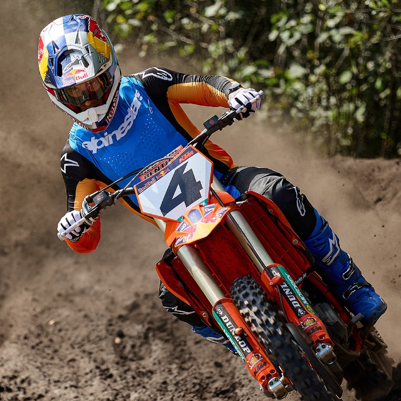 Alpinestars Techstar Melt Motocross-housut oranssi ja sininen