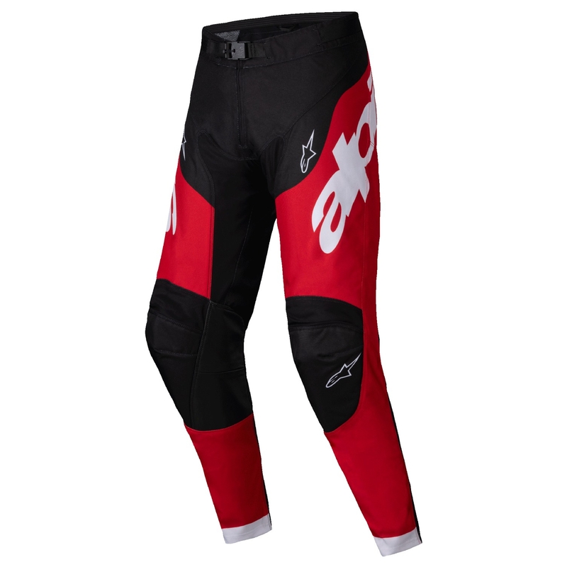 Alpinestars Racer Veil Motocross-housut musta ja punainen