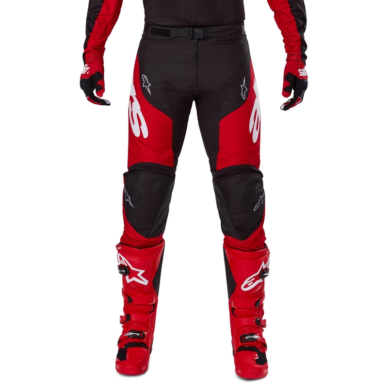 Alpinestars Racer Veil Motocross-housut musta ja punainen