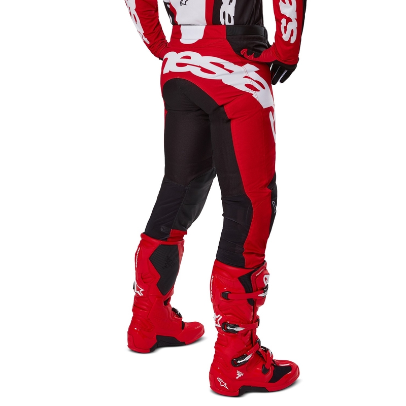 Alpinestars Racer Veil Motocross-housut musta ja punainen