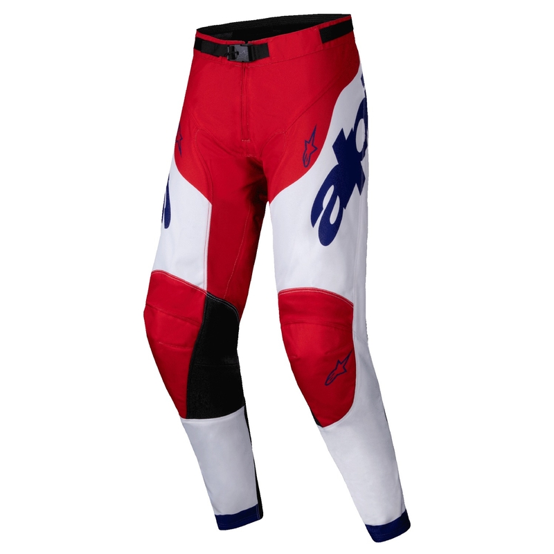 Alpinestars Racer Veil Motocross-housut punainen ja valkoinen
