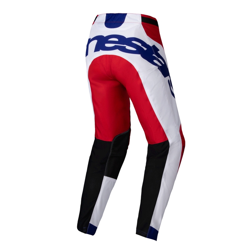 Alpinestars Racer Veil Motocross-housut punainen ja valkoinen