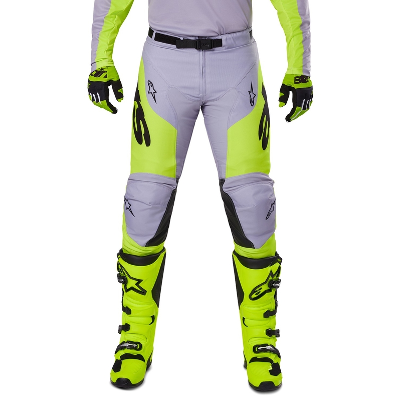 Alpinestars Racer Veil motocross-housut harmaa-fluo-keltaiset